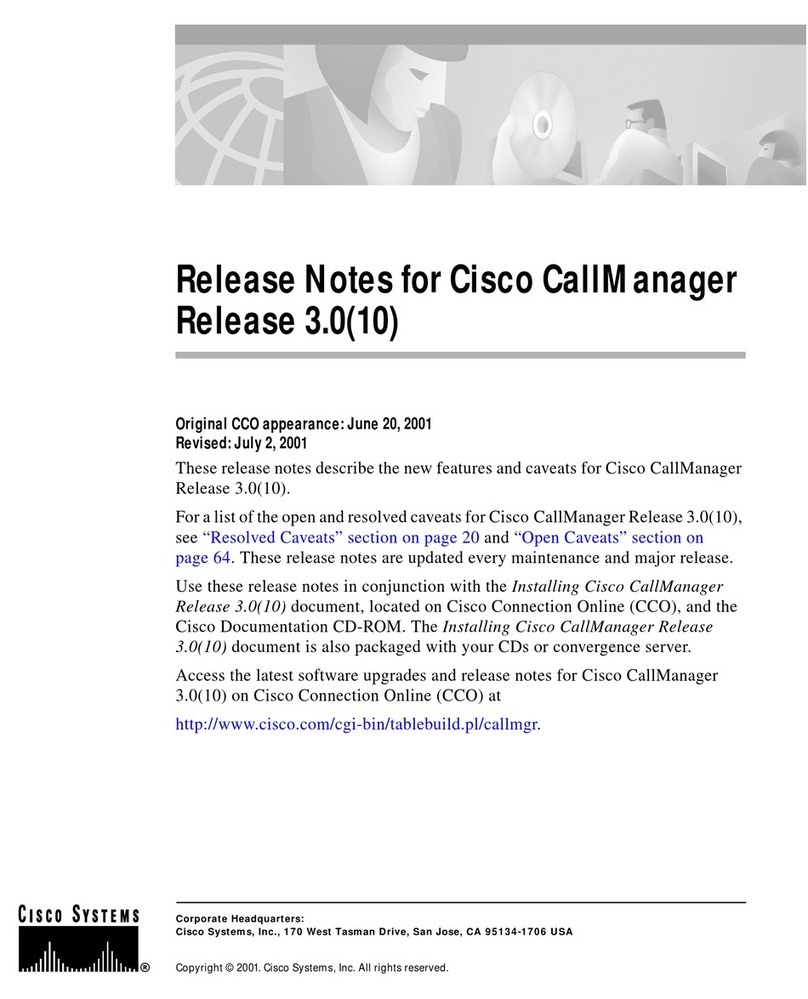 Cisco CallManager Release 3.0(10 User manual