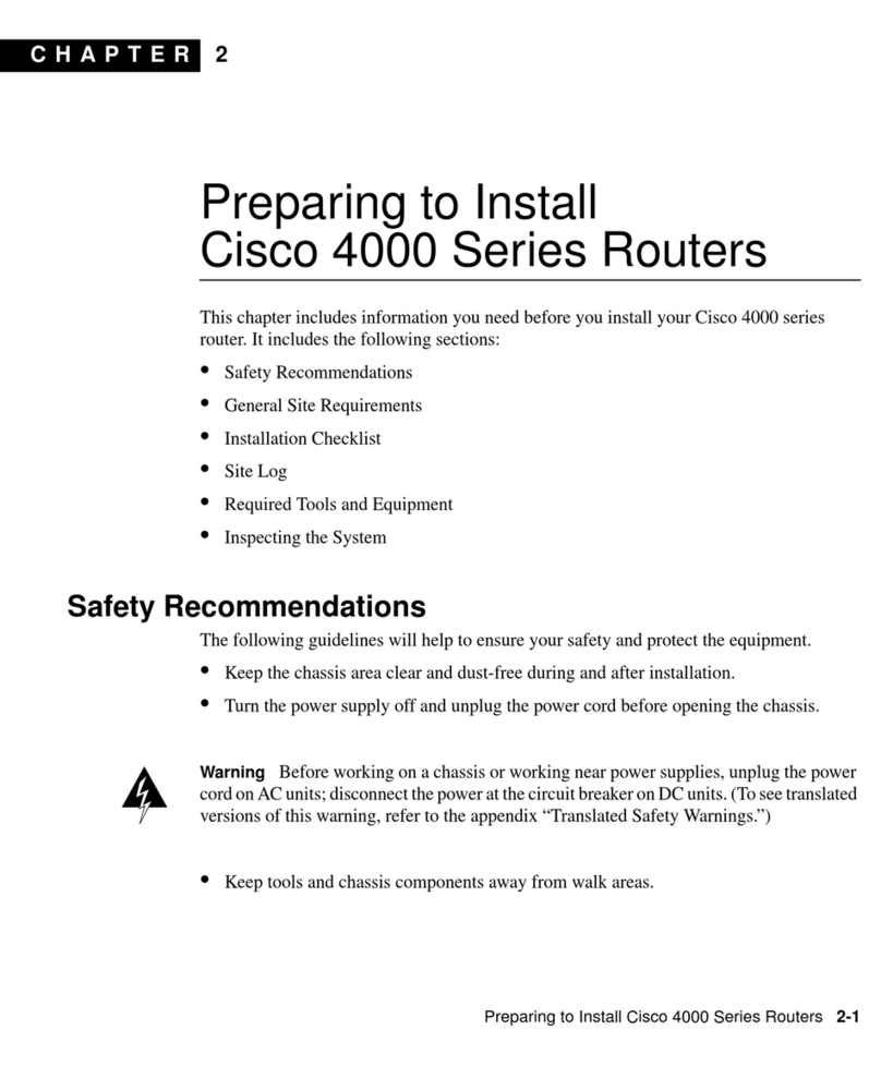 Cisco Catalyst 4000 Instruction sheet