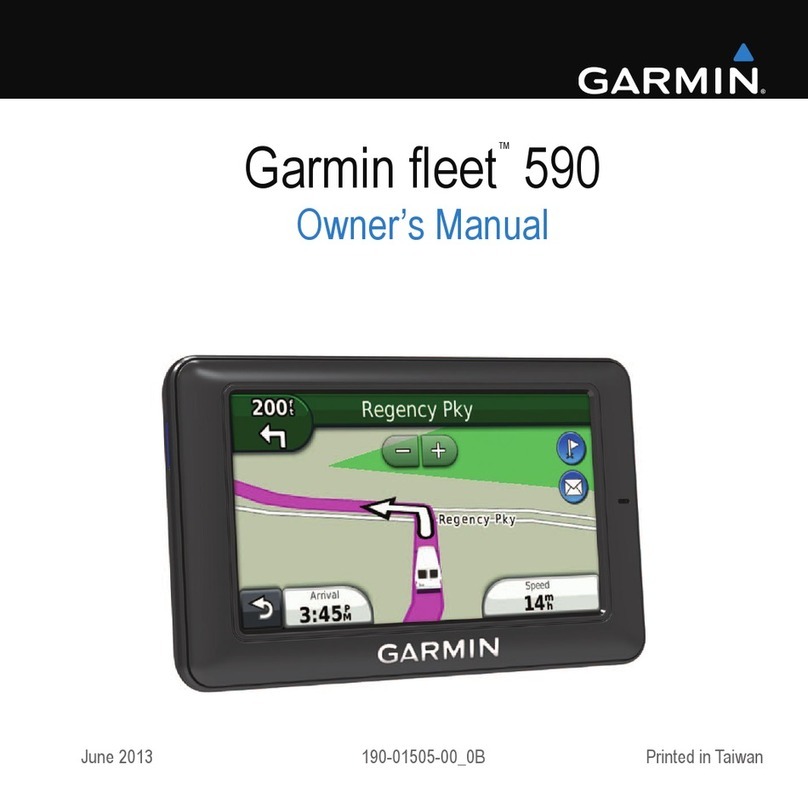 Garmin fleet 590 User manual