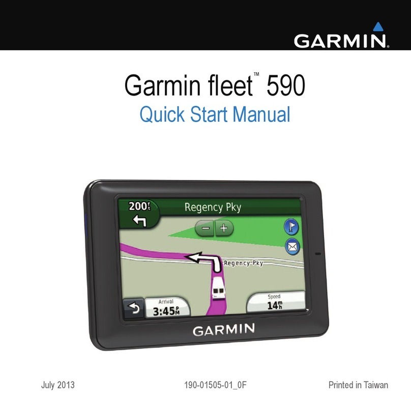 Garmin fleet 590 quick start guide