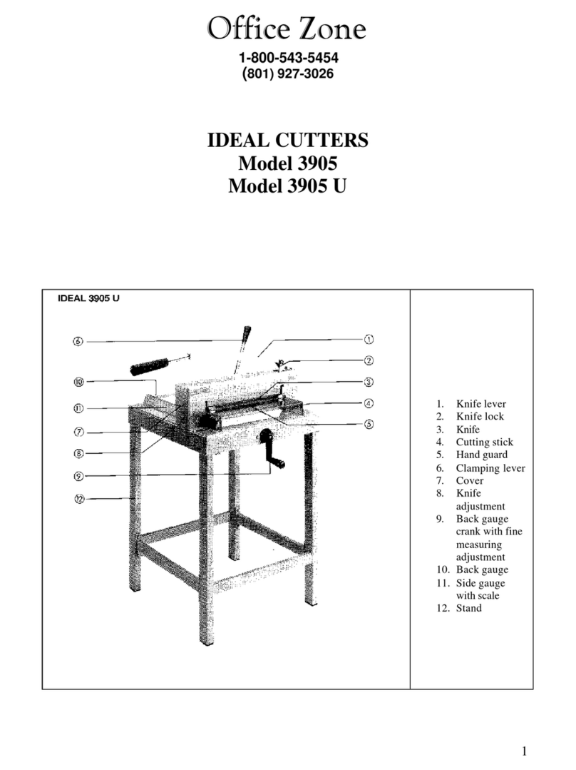 Office Zone IDEAL 3905 Operation manual
