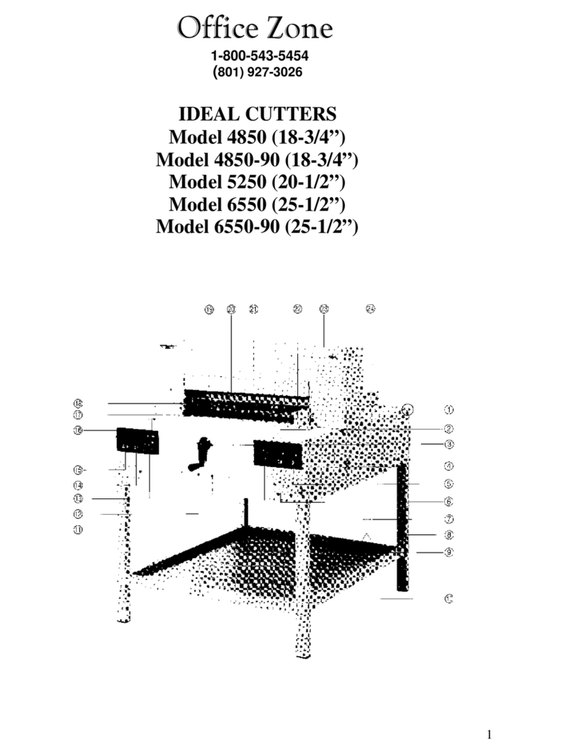 Office Zone IDEAL 4850 (18-34'') Operation manual Office Zone IDEAL 4850 (18-34'') Operation manual