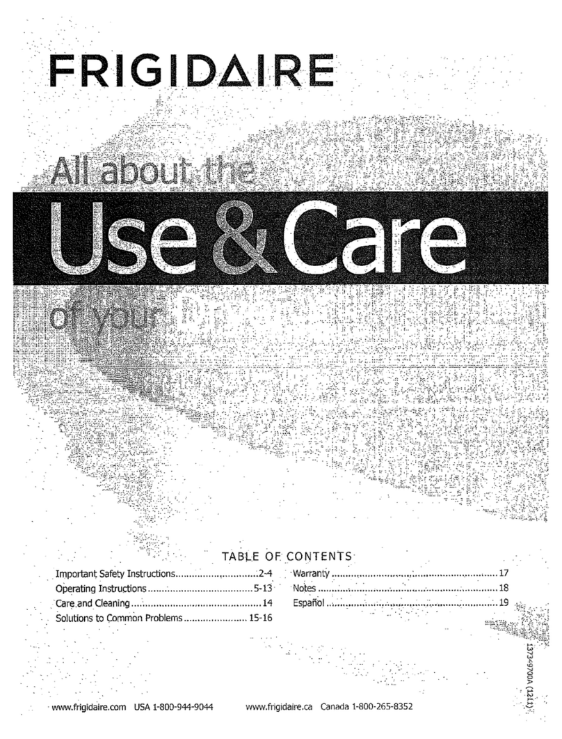 Frigidaire 137349700A User manual
