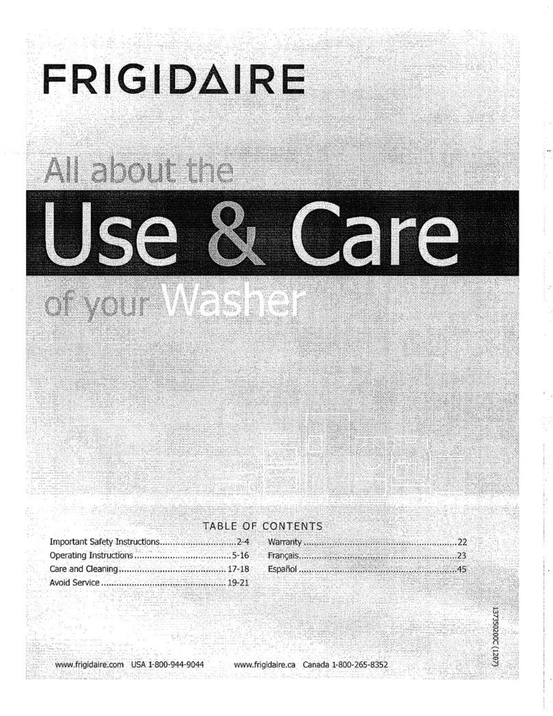 Frigidaire 137350200C User manual Frigidaire 137350200C User manual