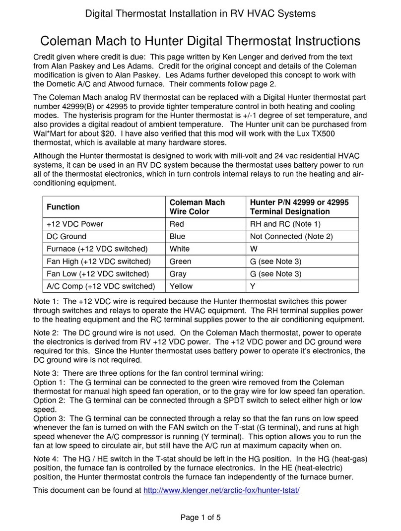Hunter 42999 User manual Hunter 42999 User manual