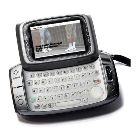 T-Mobile hiptop User manual