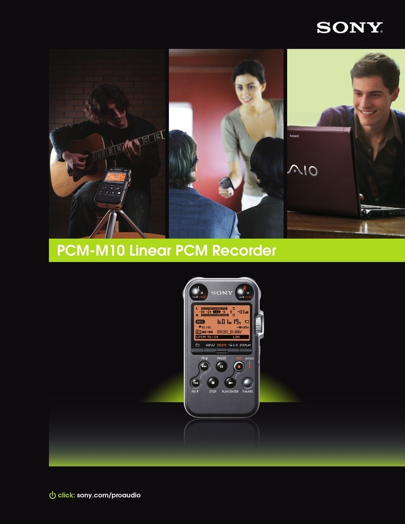 Sony PCM-M10 User manual