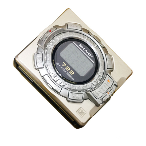Sharp MS722 - MiniDisc Recorder - Metallic User manual