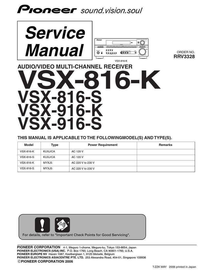 Pioneer VSX-816-K Service manual