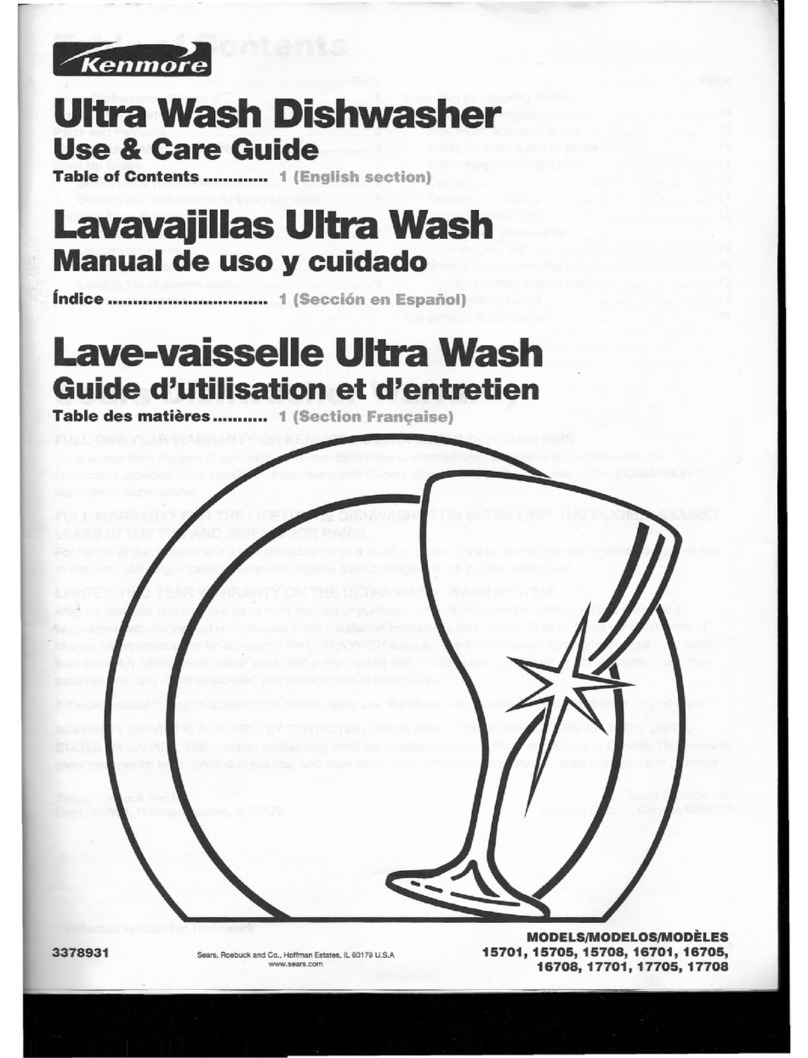 Kenmore 17708 Use & care guide
