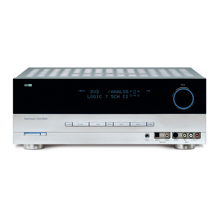 Harman Kardon AVR 146 Instruction and safety manual