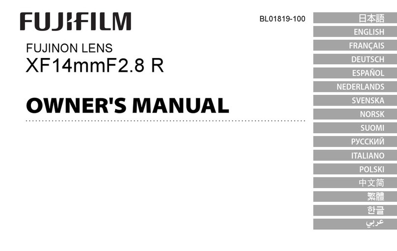 FujiFilm XF14MMF2.8 R owner's manual
