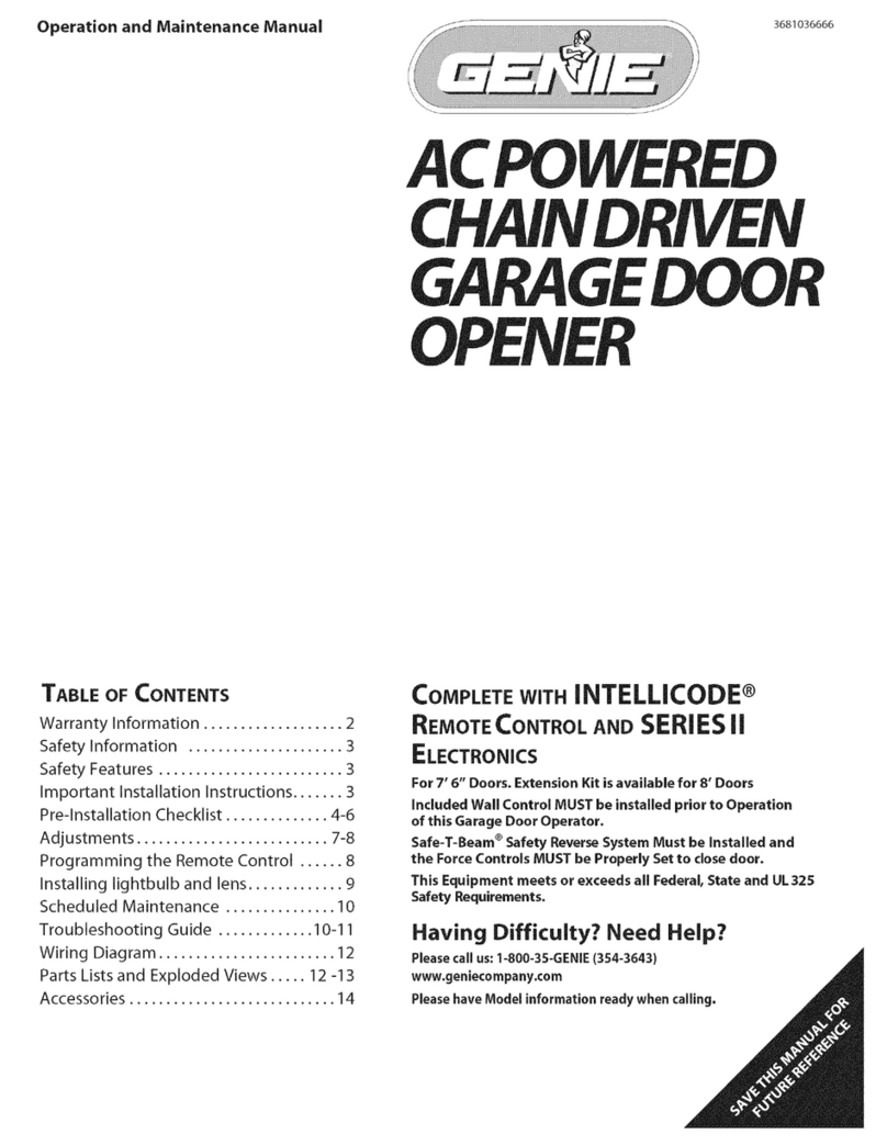 Genie 2020L Series User manual