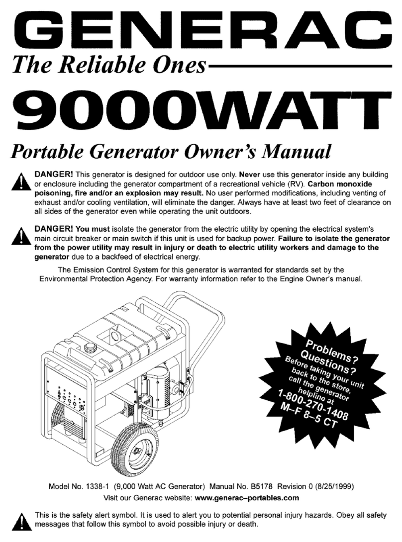 Generac Power Systems 1338-1 User manual