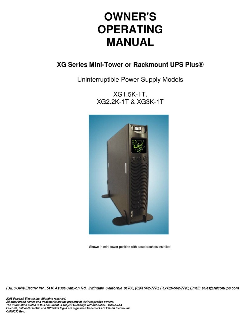 Falcon XG1.5K-1T Owner's operating manual