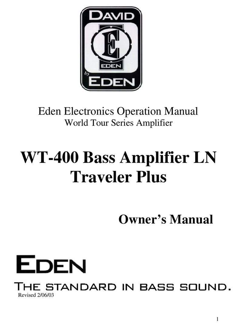 Eden WT-400 owner's manual