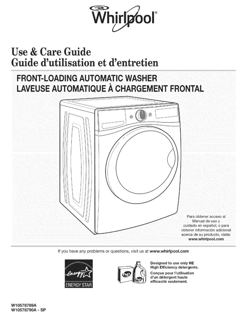 Whirlpool w1058789a Use & care guide