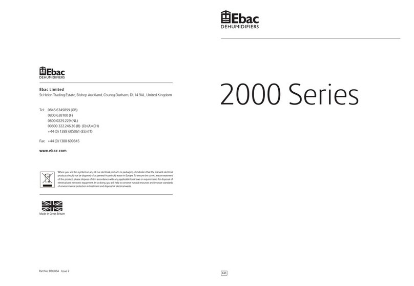Ebac 2000 Series User manual Ebac 2000 Series User manual