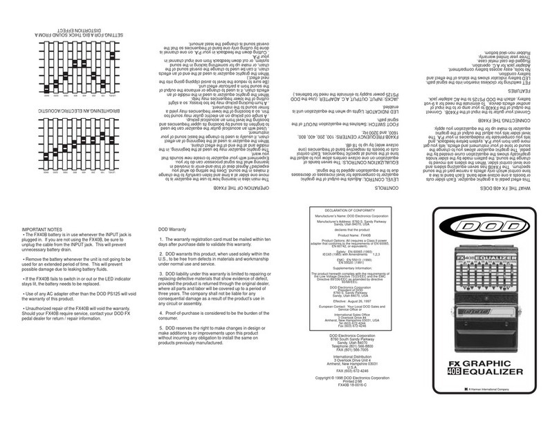 DOD FX40B quick guide