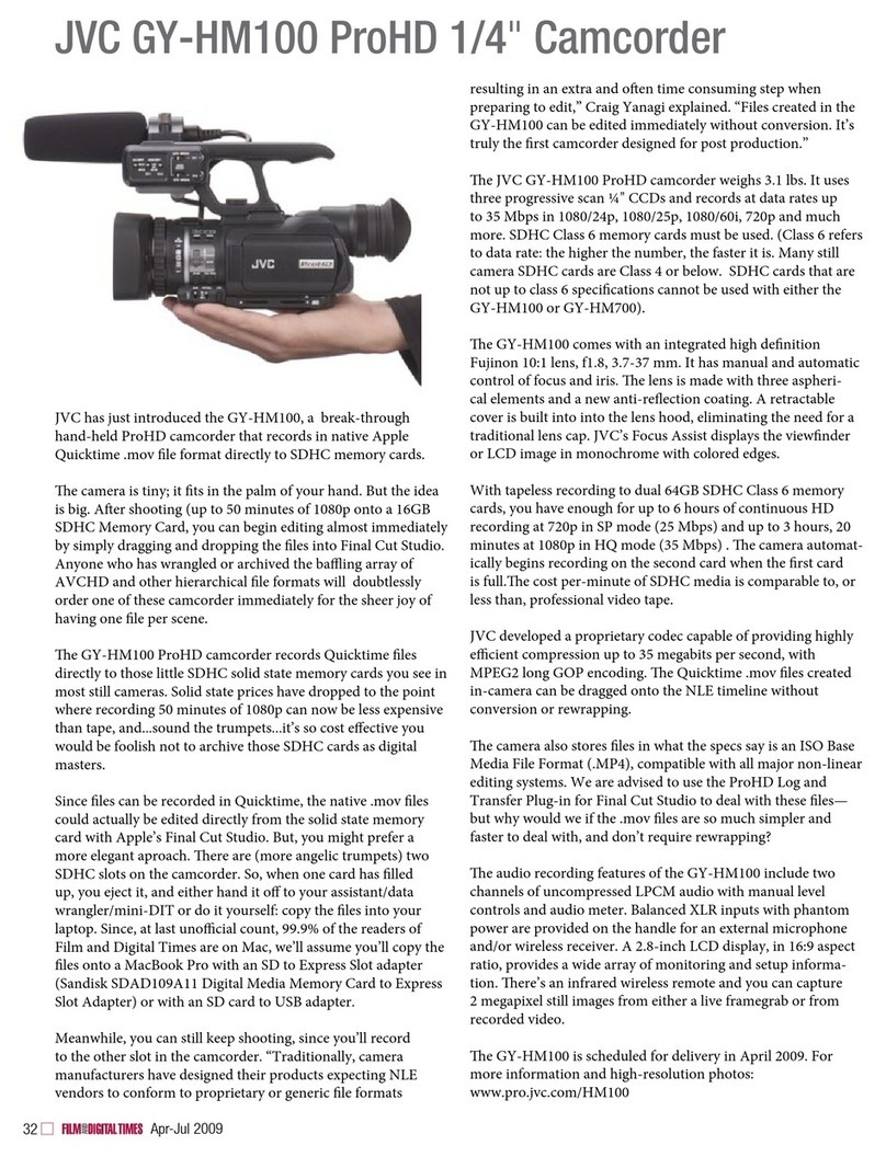 JVC GY-HM100 User manual JVC GY-HM100 User manual