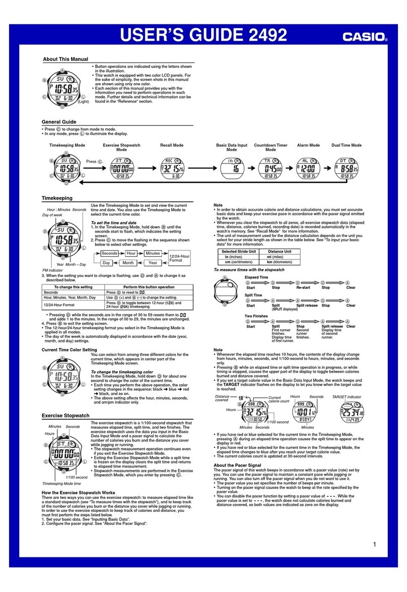 Casio 2492 User manual