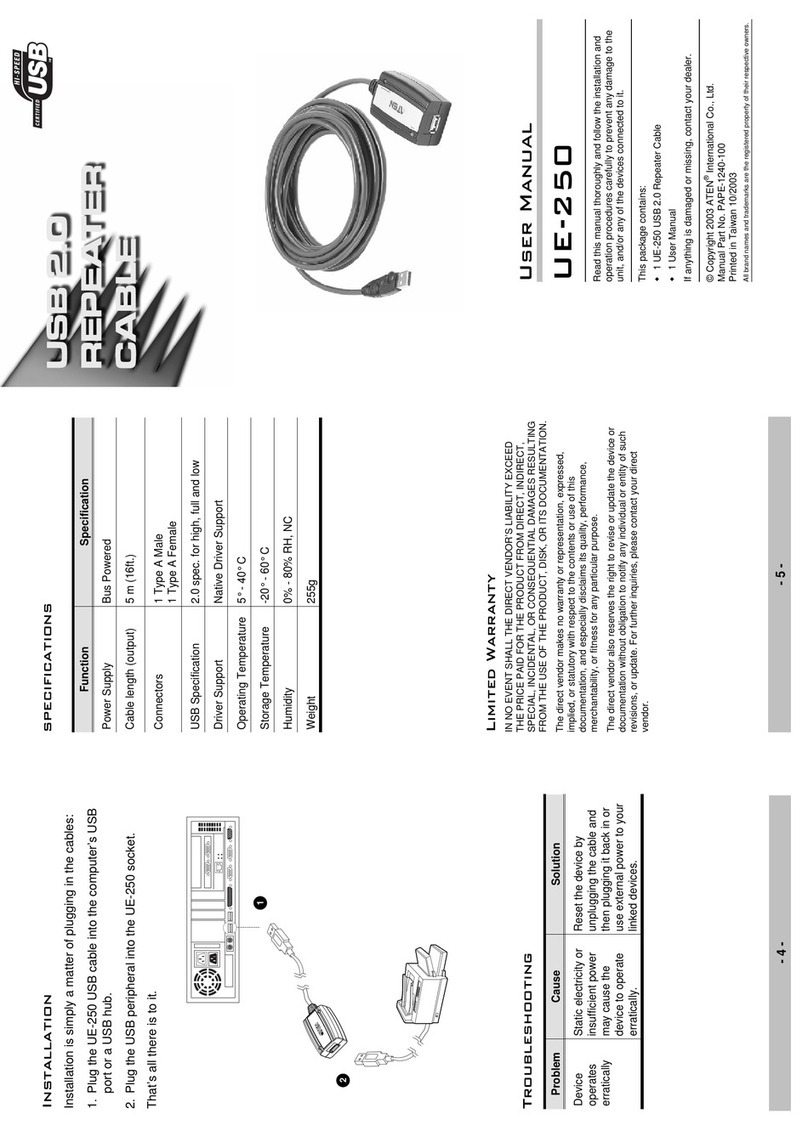 ATEN UE-250 user manual
