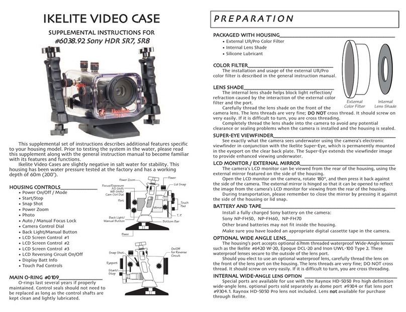 Ikelite Ikelite Video Case Supplemental instructions