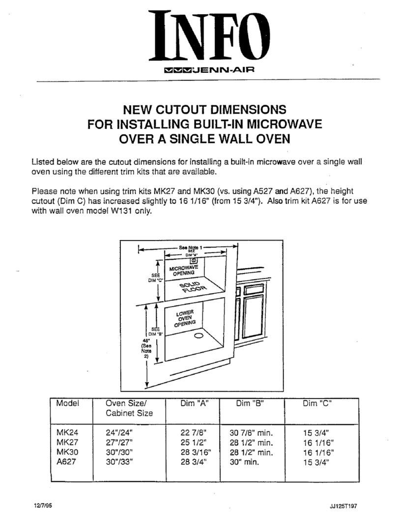 Jenn-Air MK27 manual
