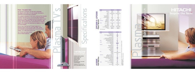 Hitachi 32PD3000 Specification manual