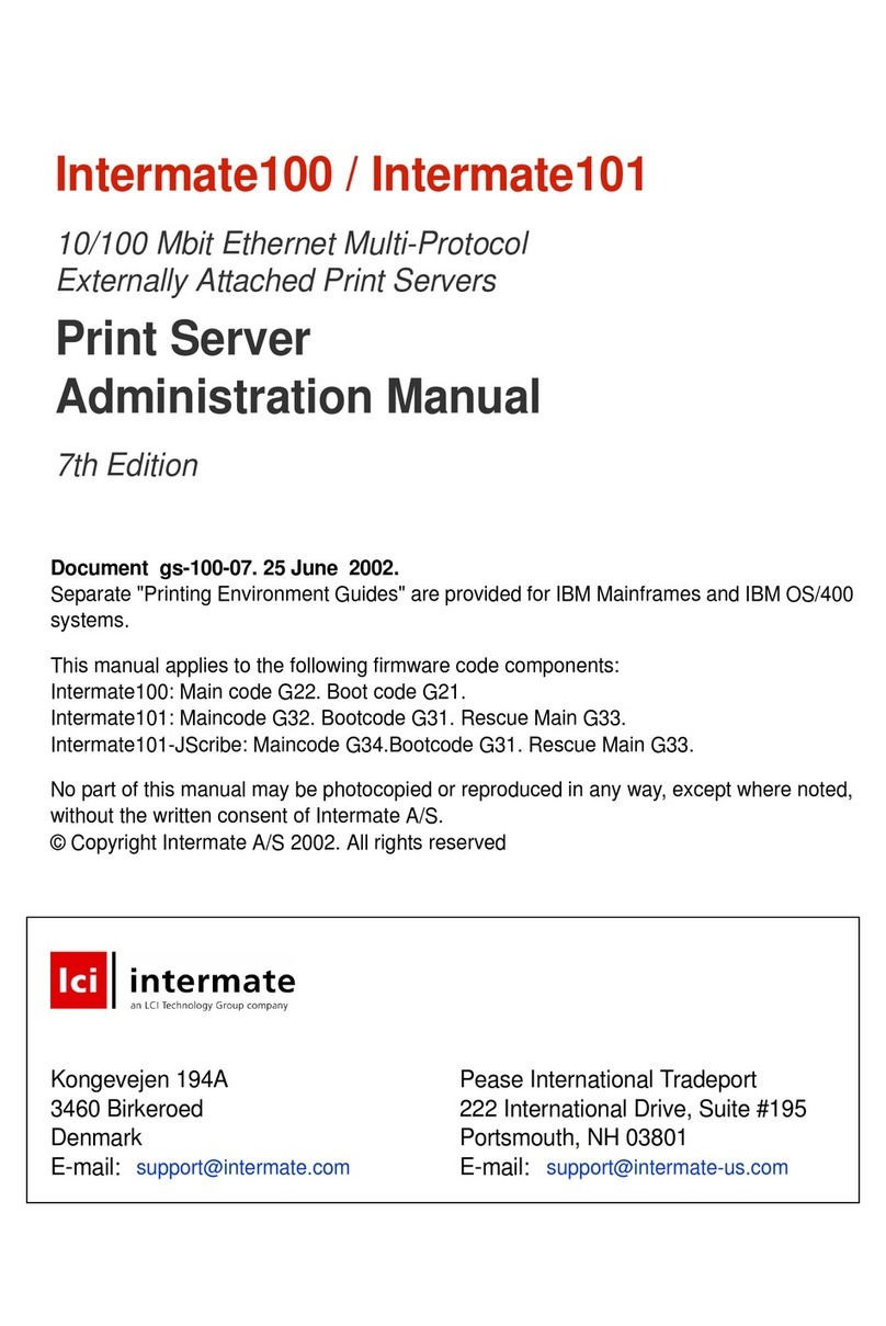Intermate Intermate 100 Administration manual