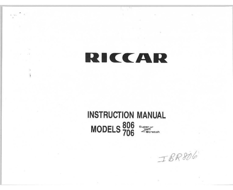 Riccar 706 User manual Riccar 706 User manual