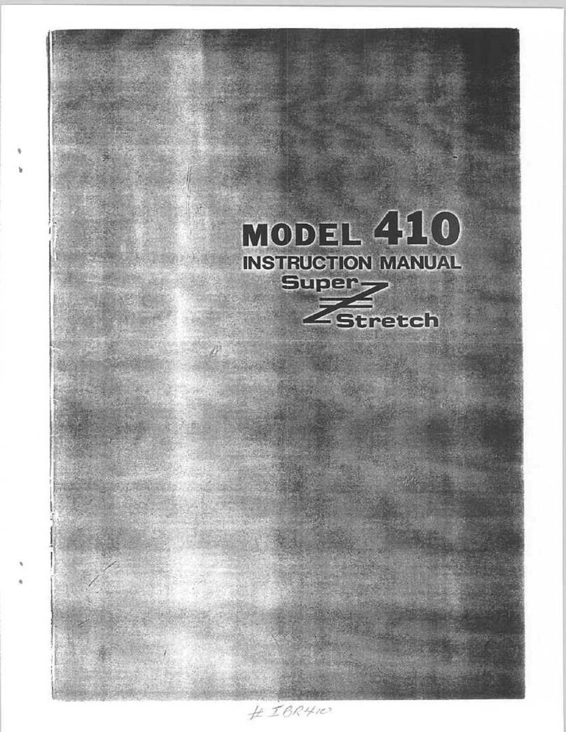 Riccar Super Stretch 410 instruction manual