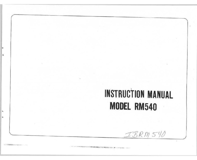 Riccar RM540 instruction manual