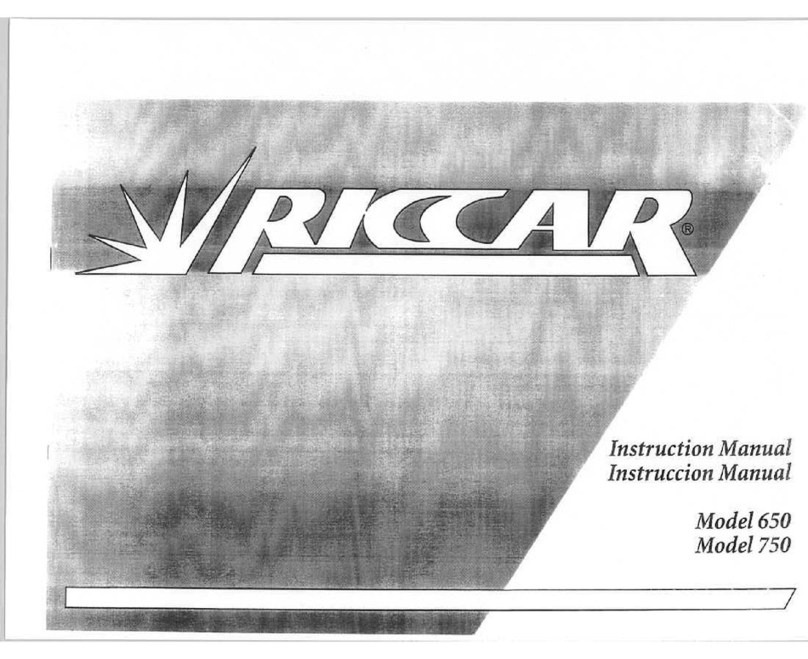 Riccar 650 instruction manual