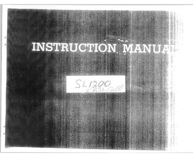 Riccar SLI200 instruction manual