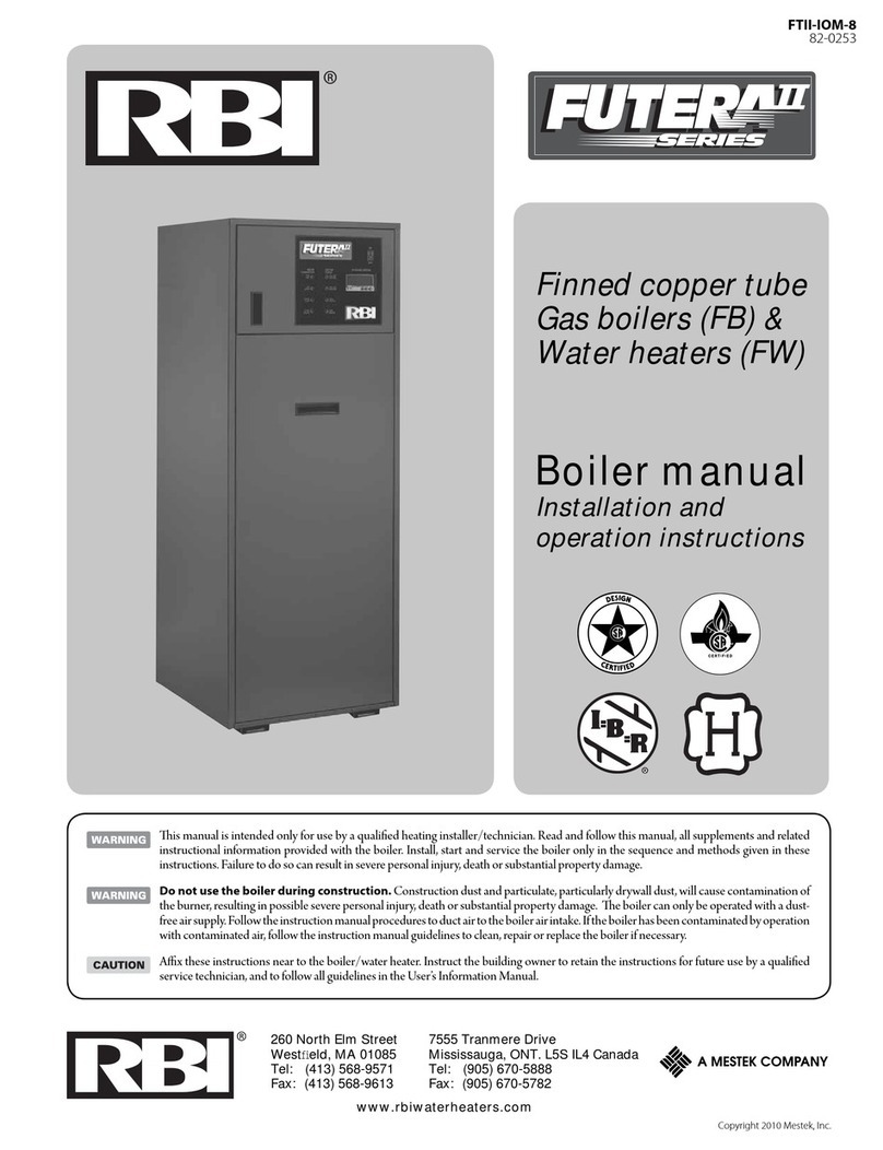 RBI FUTERA II Series Installation and operation instructions