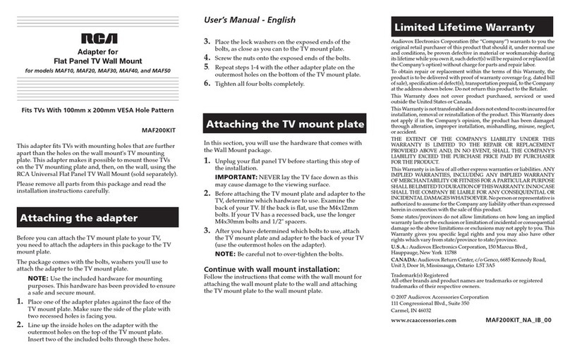 RCA MAF200KIT user manual