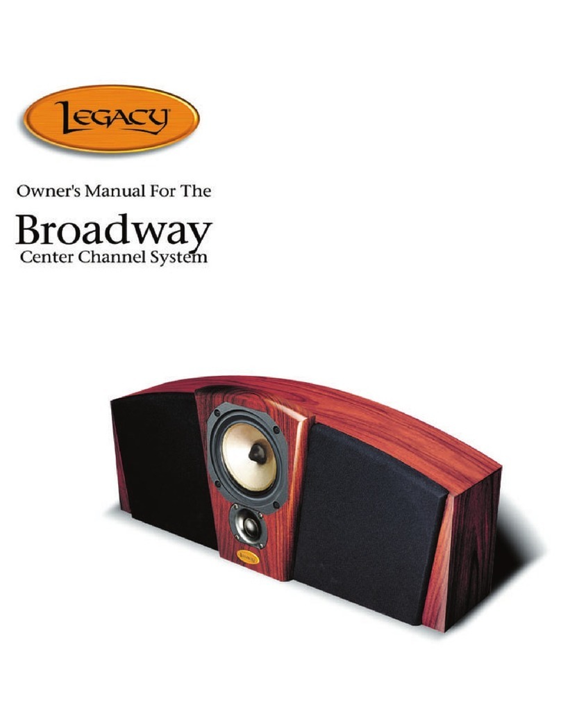 Legacy Broadway User manual Legacy Broadway User manual