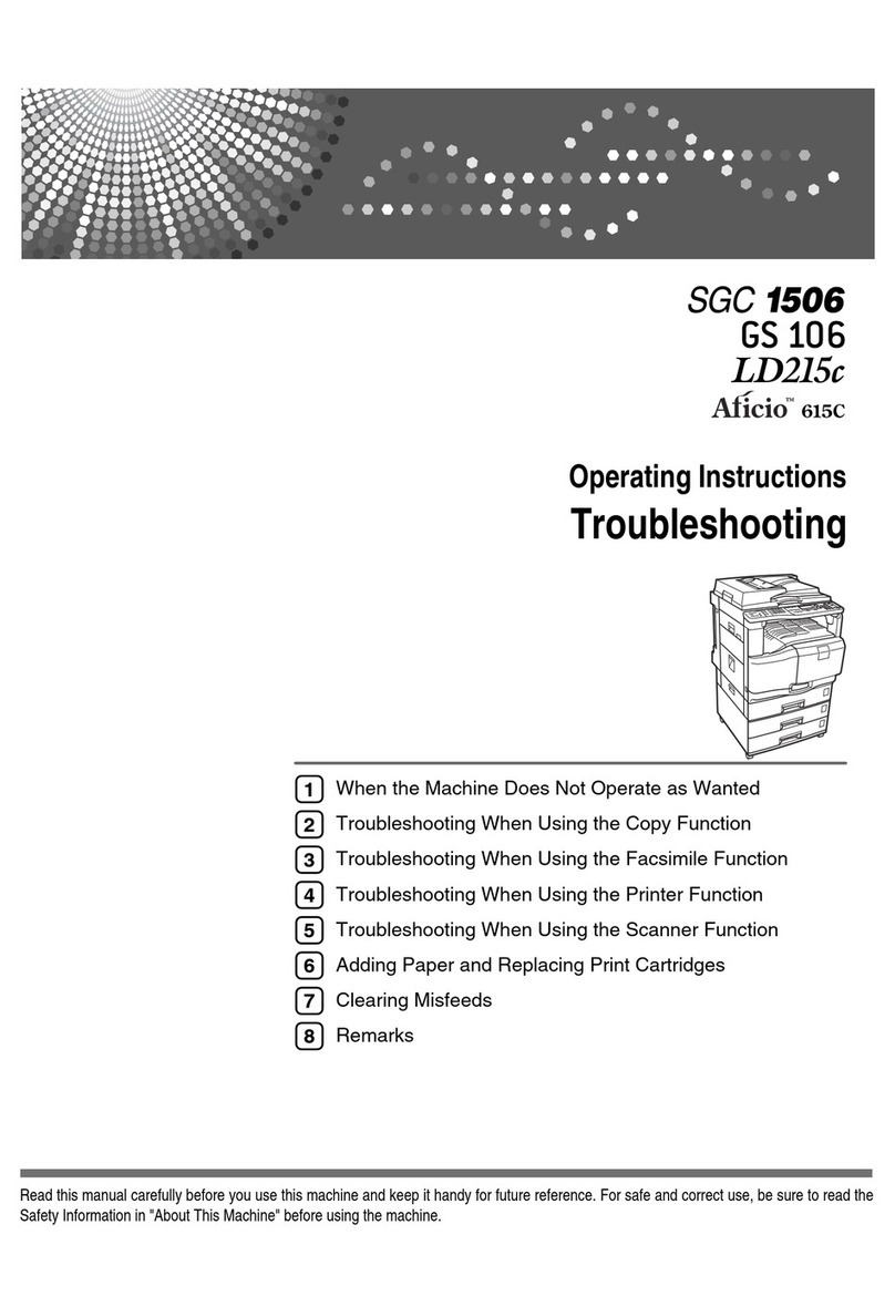 Ricoh Aficio SGC 1506 User manual
