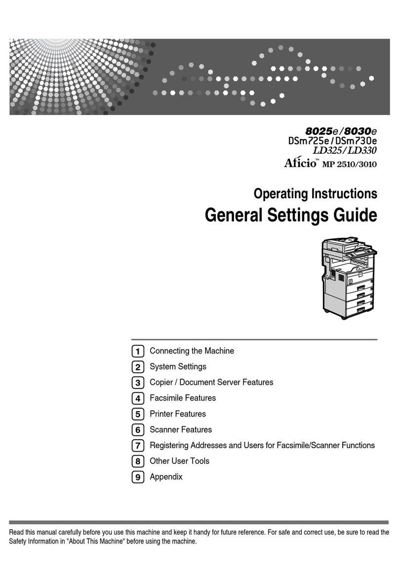 Ricoh 8025e User manual