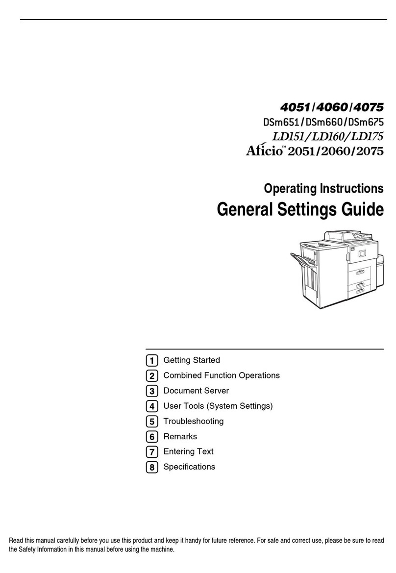 Ricoh 4051 User manual