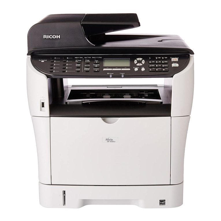 Ricoh Aficio SP 3500SF User manual