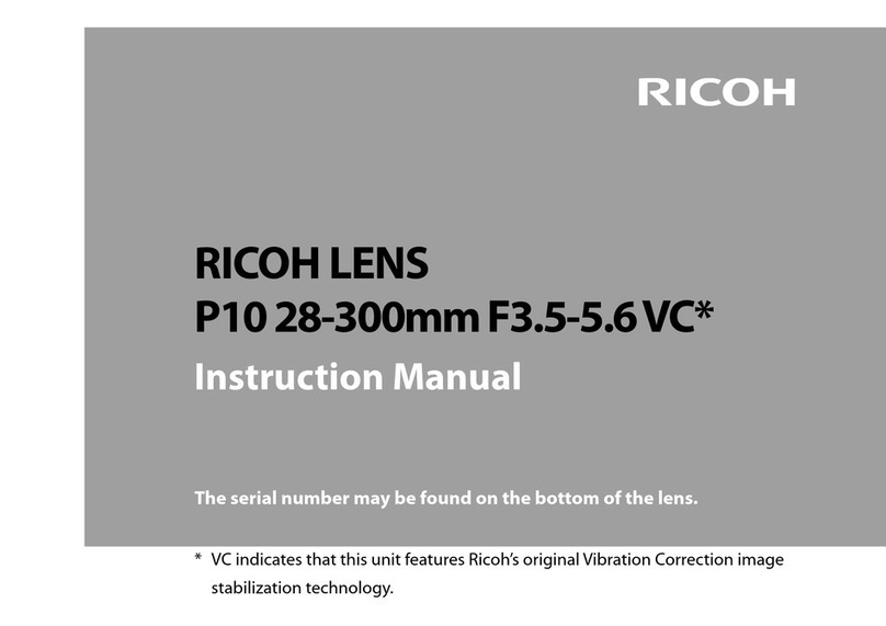 Ricoh P10 28-300mm F3.5-5.6 VC User manual
