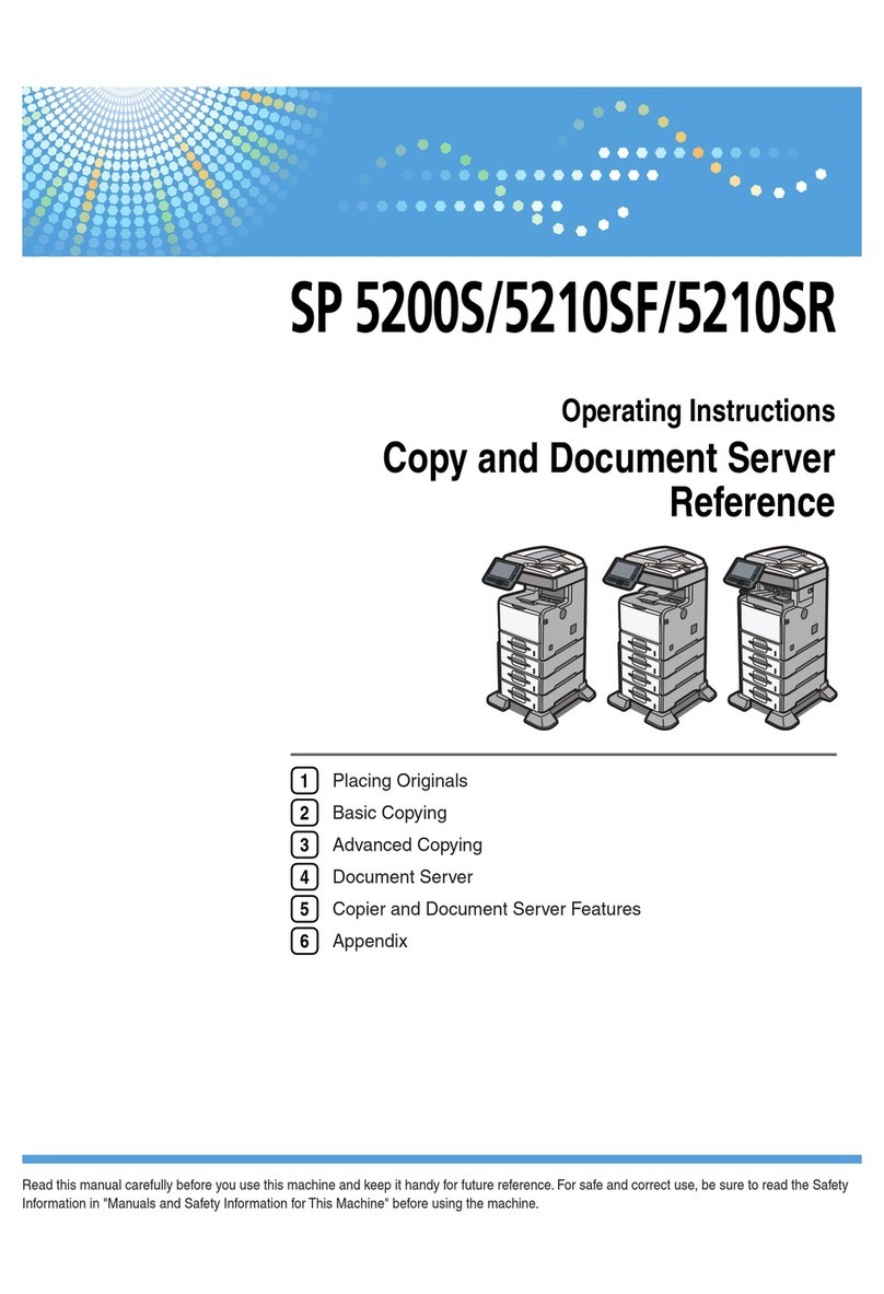 Ricoh Aficio SP 5200S operating instructions