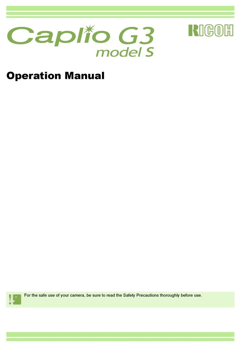 Ricoh Caplio G3S Operation manual