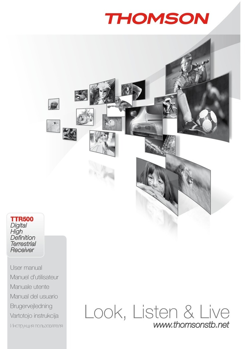 THOMSON TTR500 User manual