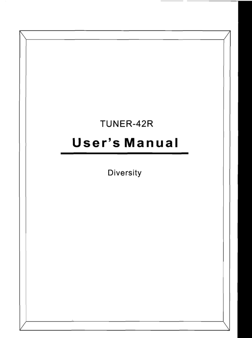 PowerAcoustik tuner-42r user manual