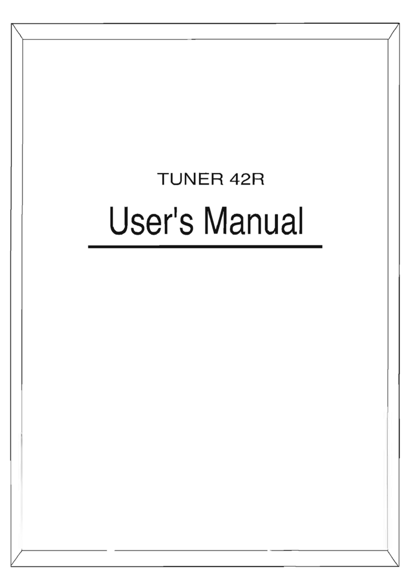 PowerAcoustik TUNER-42R user manual