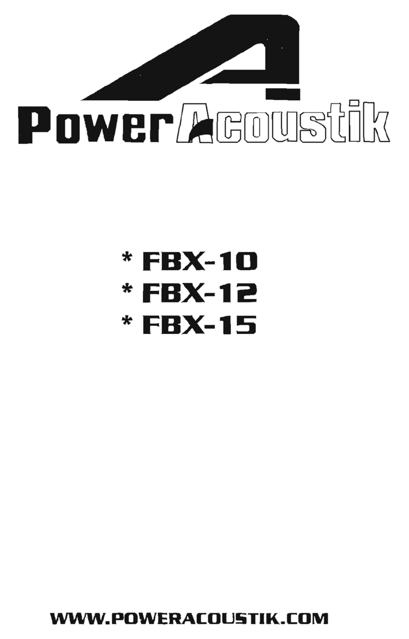 PowerAcoustik FBX-10 User manual