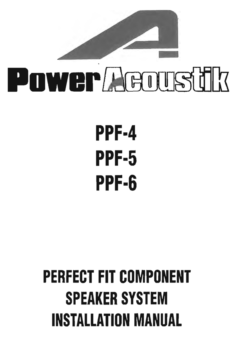 PowerAcoustik PPF-4 installation manual